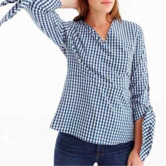 Universal Standard J. Crew Plaid Bow Tie Sleeves - Picture 1 of 9